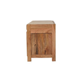 Shutter Oak-ish Shoe Bench
