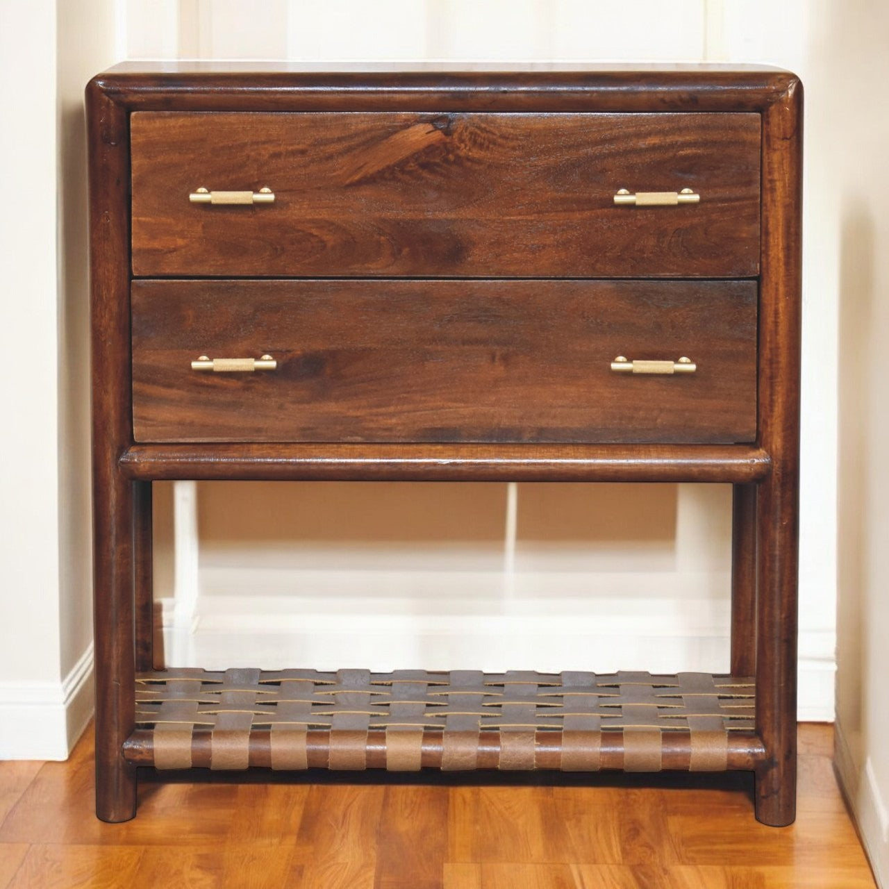 WillowStone Regency Woven 2-Drawer Nightstand