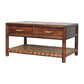 Regency 2-Drawer Woven Console Table