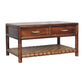 Regency 2-Drawer Woven Console Table