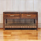 Regency 2-Drawer Woven Console Table
