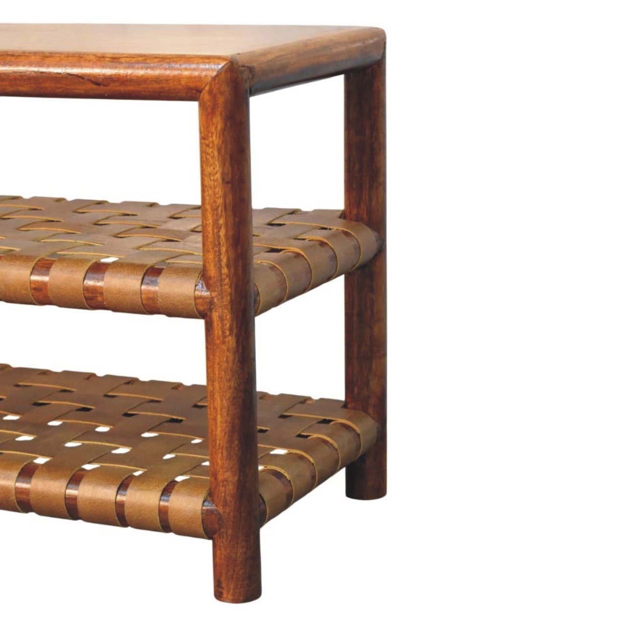 WillowStone Regency Woven Chestnut 2 slot Shoe Rack