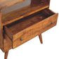Curved Nordic Console Table