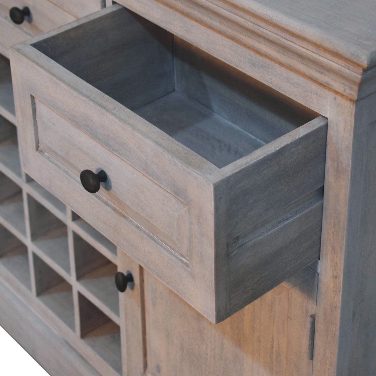 WillowStone Acid Wash Wine Storage Unit