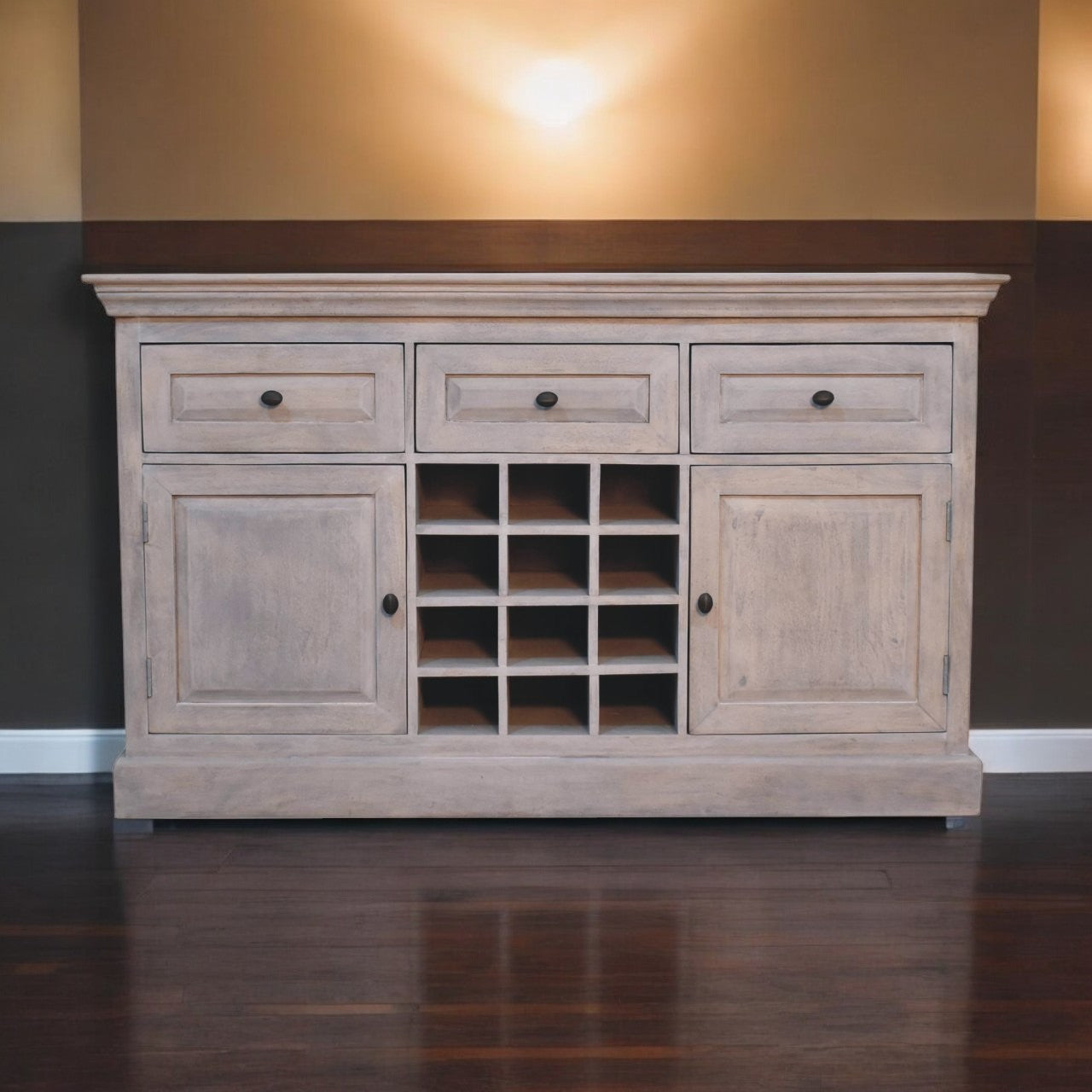 WillowStone Acid Wash Wine Storage Unit