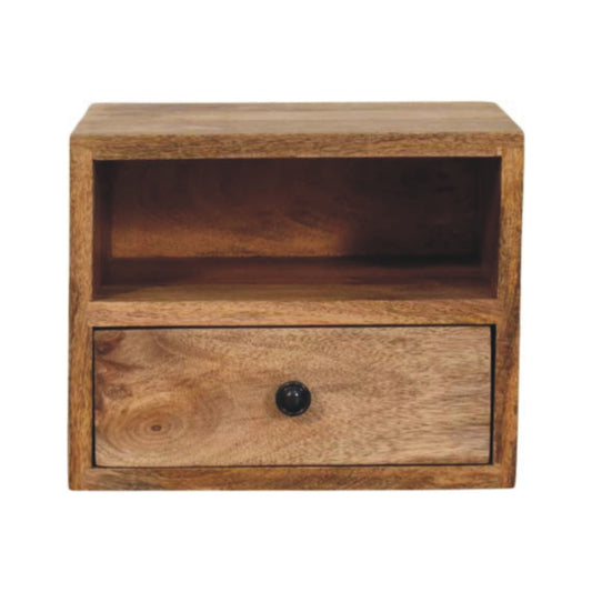 WillowStone Solis 1-Drawer Oak-ish Wall Mounted Nightstand