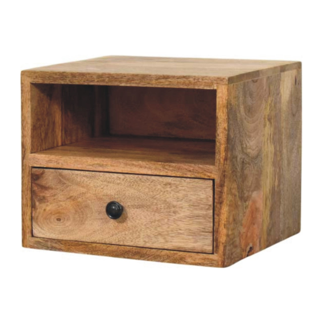 WillowStone Solis 1-Drawer Oak-ish Wall Mounted Nightstand