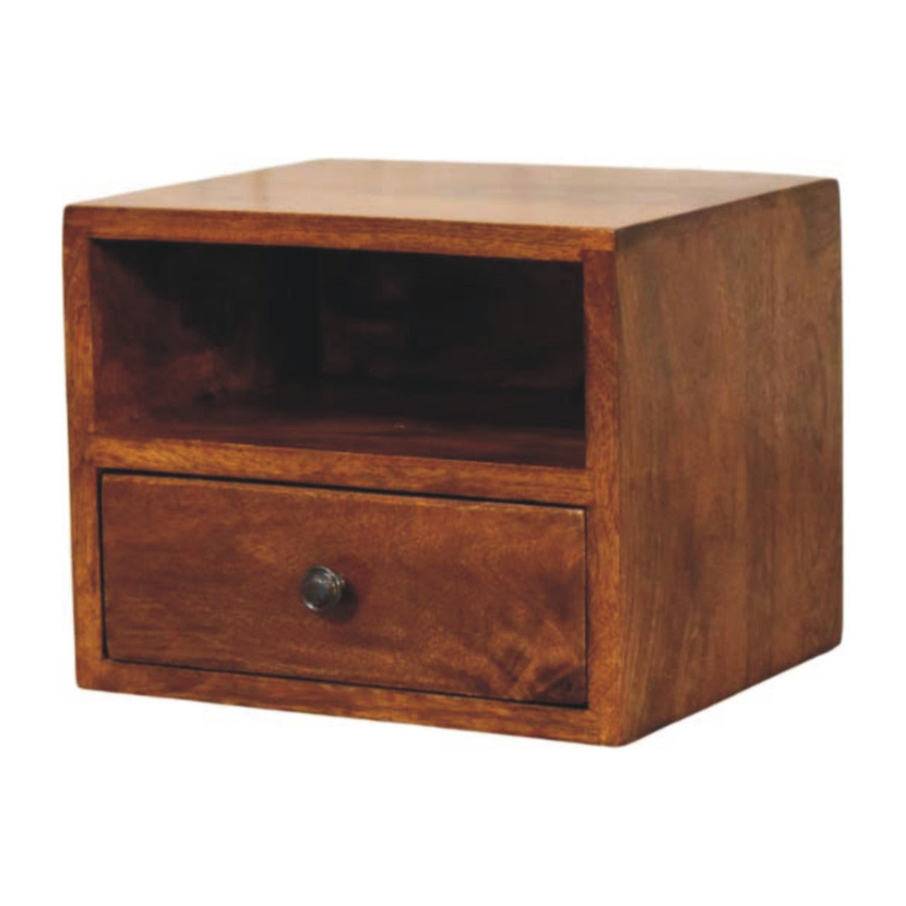 WillowStone Solis 1-Drawer Chestnut Wall Mounted Nightstand