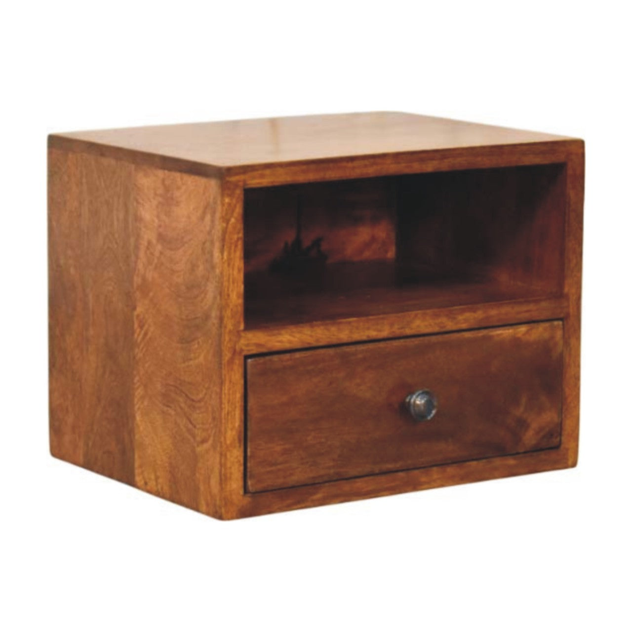 WillowStone Solis 1-Drawer Chestnut Wall Mounted Nightstand