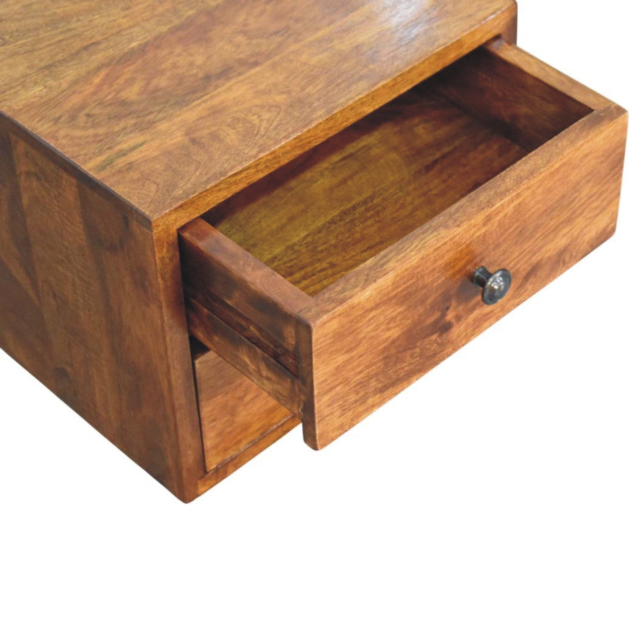 WillowStone Solis 2-Drawer Chestnut Wall Mounted Nightstand