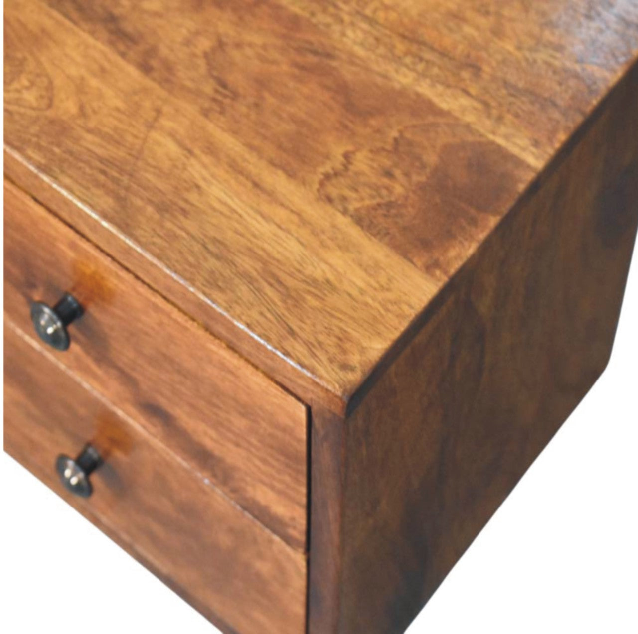 WillowStone Solis 2-Drawer Chestnut Wall Mounted Nightstand