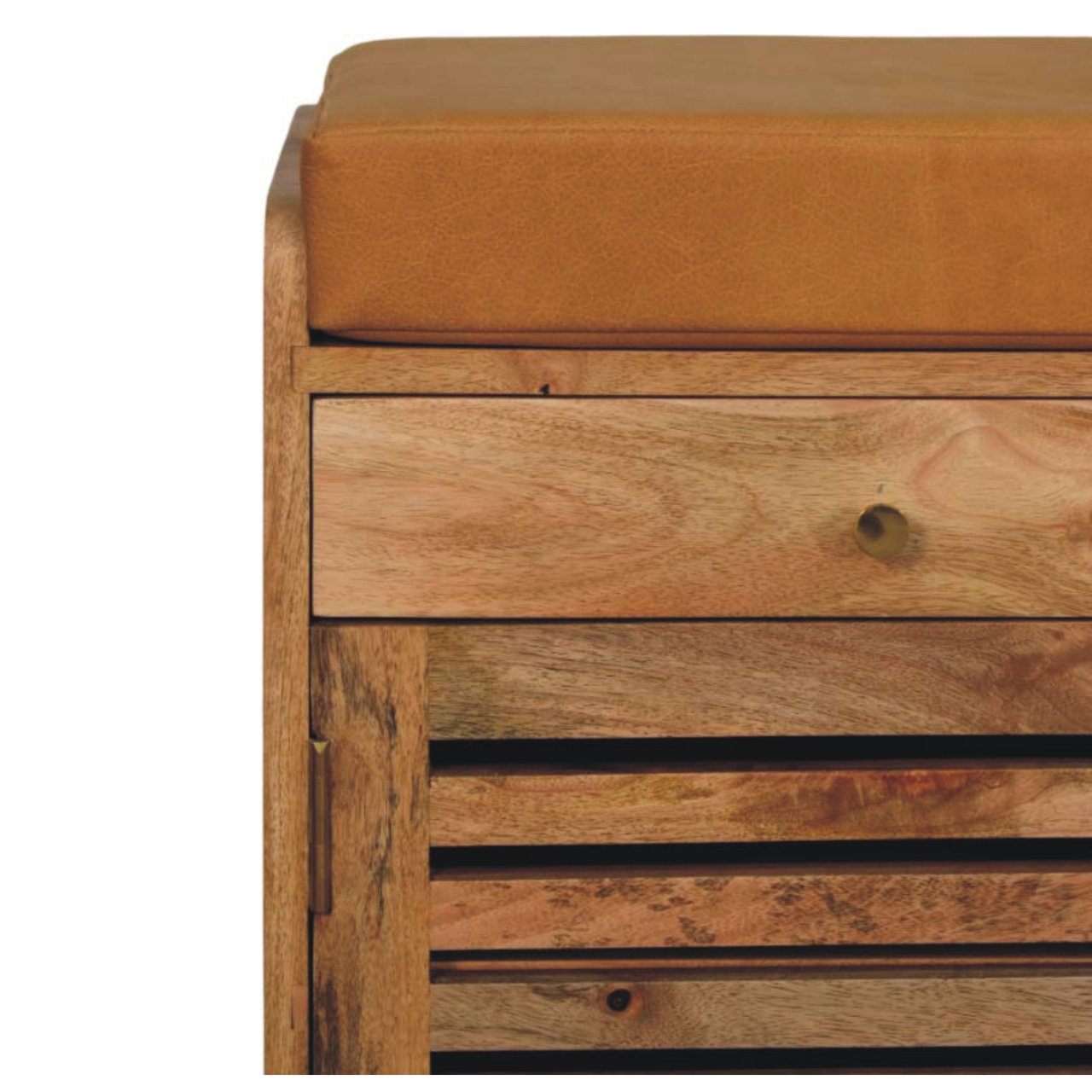 WillowStone Shutter Oak-ish Shoe Rack with 2 drawers