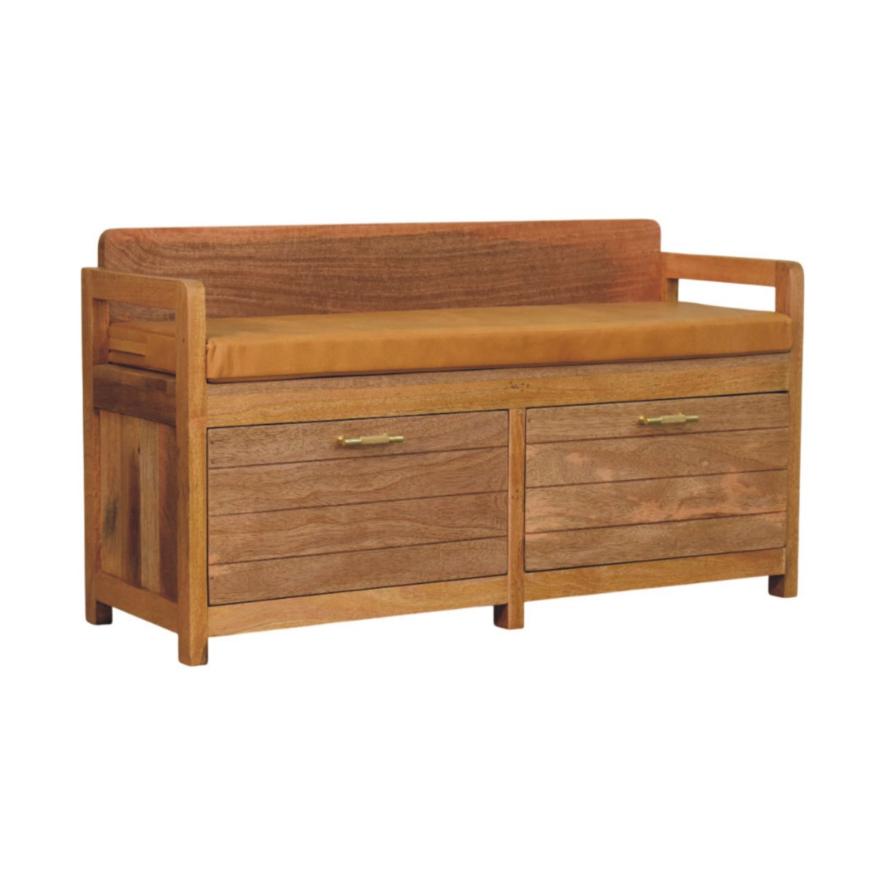 WillowStone Oxford Oak-ish 2 Drawer Storage Bench