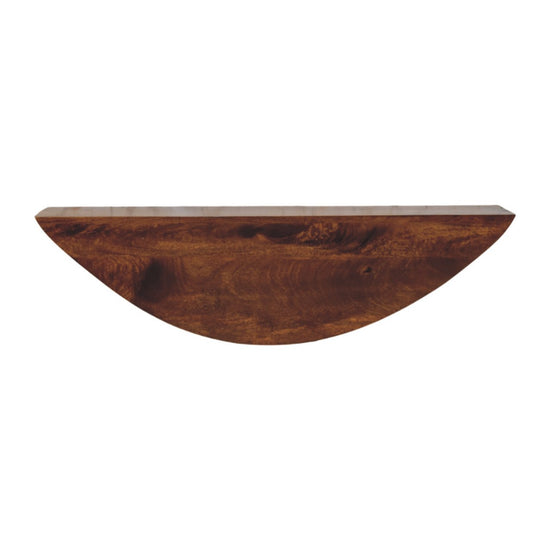 Discover the Crescent Floating Wall Shelf, a sleek, space-saving design perfect for displaying books, plants, or décor while adding a modern touch to any room.