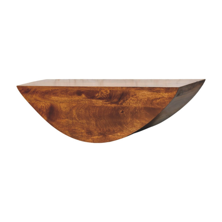 Discover the Crescent Floating Wall Shelf, a sleek, space-saving design perfect for displaying books, plants, or décor while adding a modern touch to any room.
