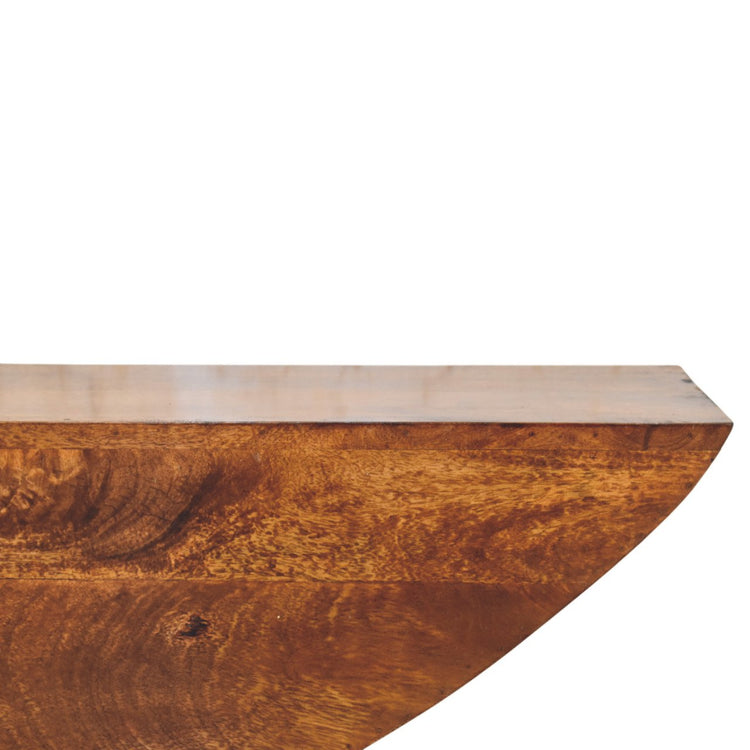 Discover the Crescent Floating Wall Shelf, a sleek, space-saving design perfect for displaying books, plants, or décor while adding a modern touch to any room.