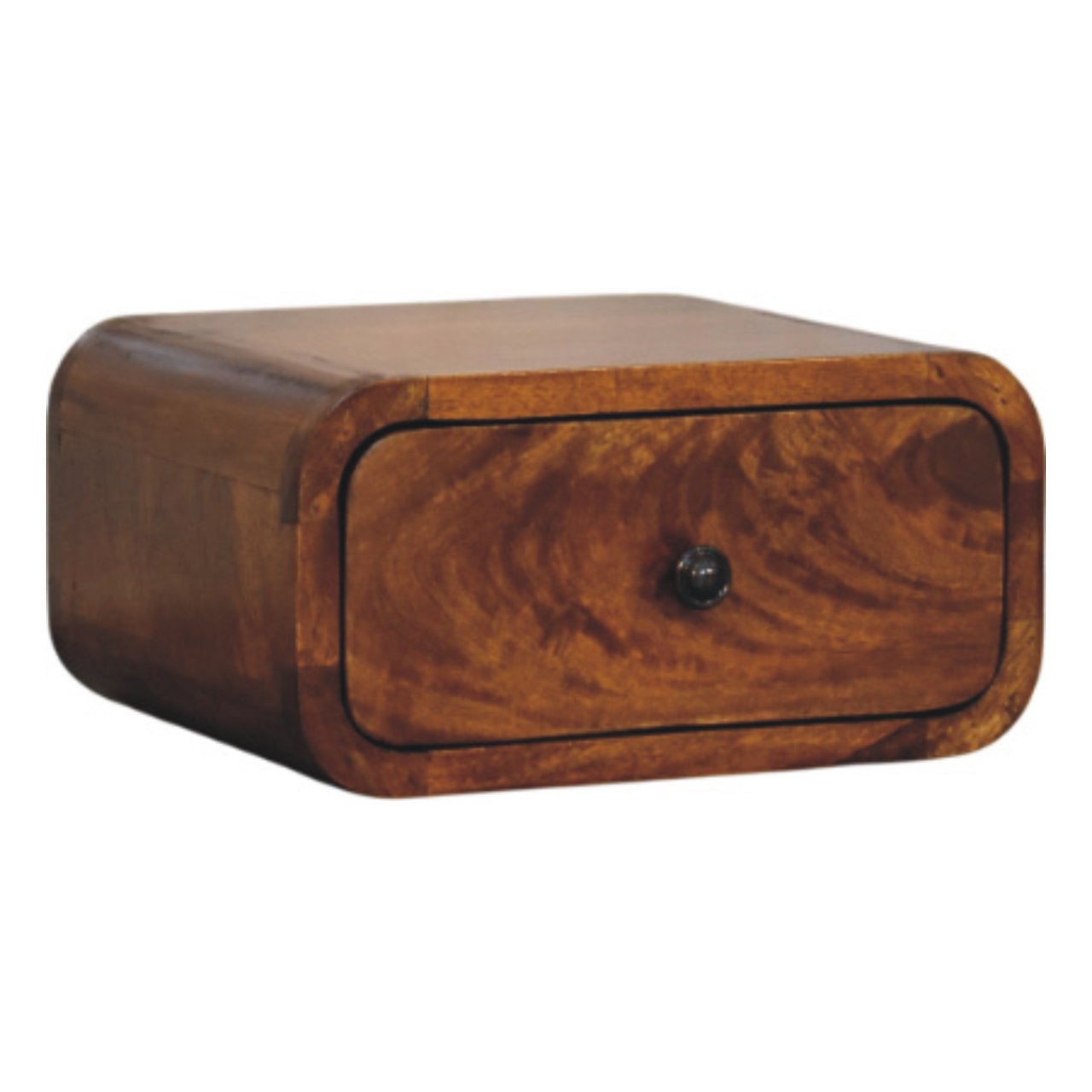 WillowStone Avora Mini Wall-Mounted Chestnut 1 Drawer Nightstand
