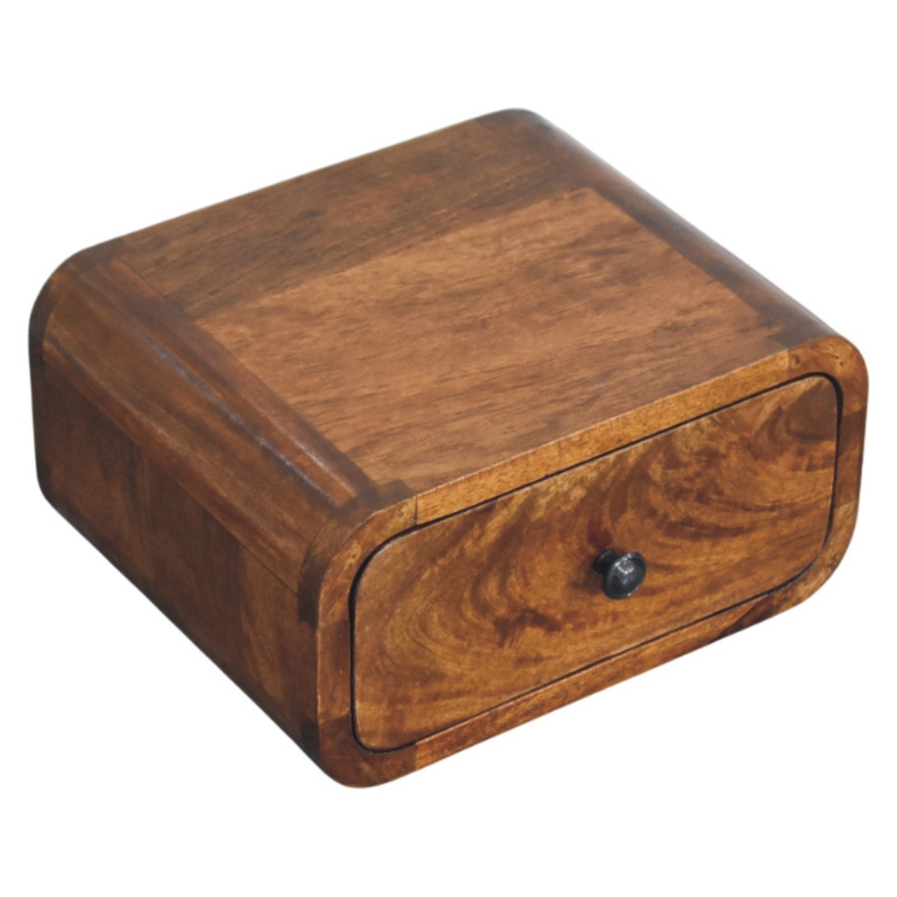 WillowStone Avora Mini Wall-Mounted Chestnut 1 Drawer Nightstand