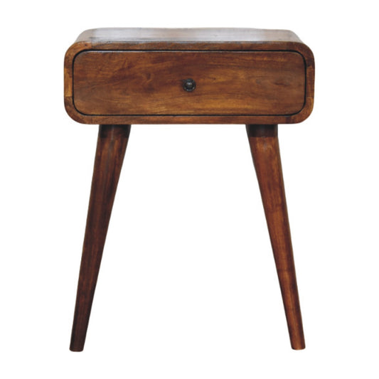 WillowStone Avora Chestnut Nightstand with 1 drawer