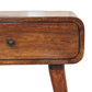 Avora 1-Drawer Nightstand - Chestnut Finish