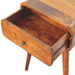 Avora 1-Drawer Nightstand - Chestnut Finish