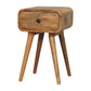 Avora 1-Drawer Mini Nightstand - Oak Finish