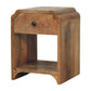 Avora 1-Drawer Mini Nightstand - Chestnut Finish
