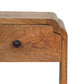 Avora 1-Drawer Mini Nightstand - Chestnut Finish
