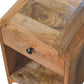 Avora 1-Drawer Mini Nightstand - Chestnut Finish