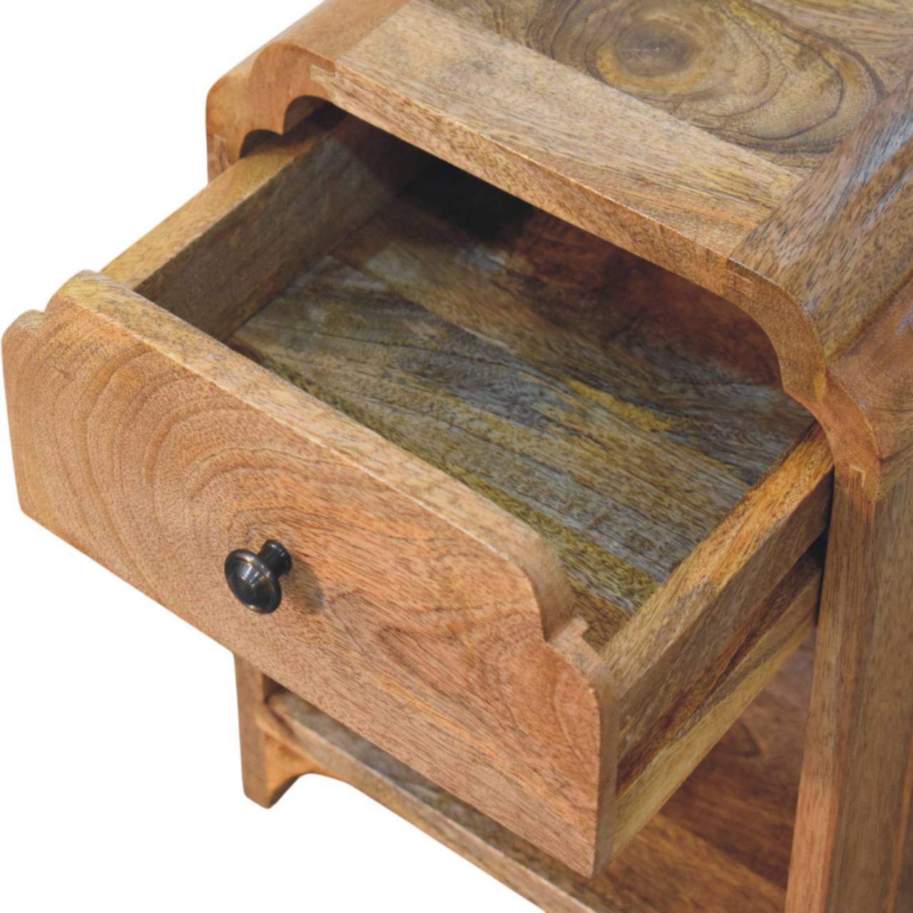 WillowStone Avora Mini Chestnut Nightstand with 1 drawer