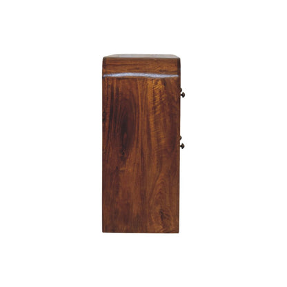 Darcy 3 over 3 Drawer Chest in Chestnut Finish