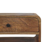 Avora Open-Slot Nightstand - Oak Finish