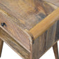 Avora Open-Slot Nightstand - Oak Finish