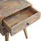 Avora Open-Slot Nightstand - Oak Finish