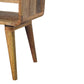 Avora Open-Slot Nightstand - Oak Finish