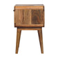 Avora Open-Slot Nightstand - Oak Finish