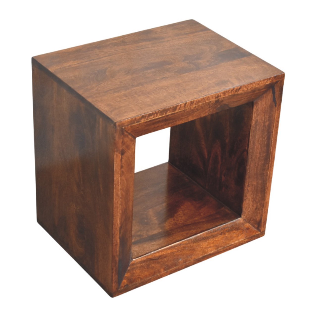 WillowStone Solis Open California Walnut Side Table