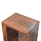 Solis Side Table - California Walnut Finish