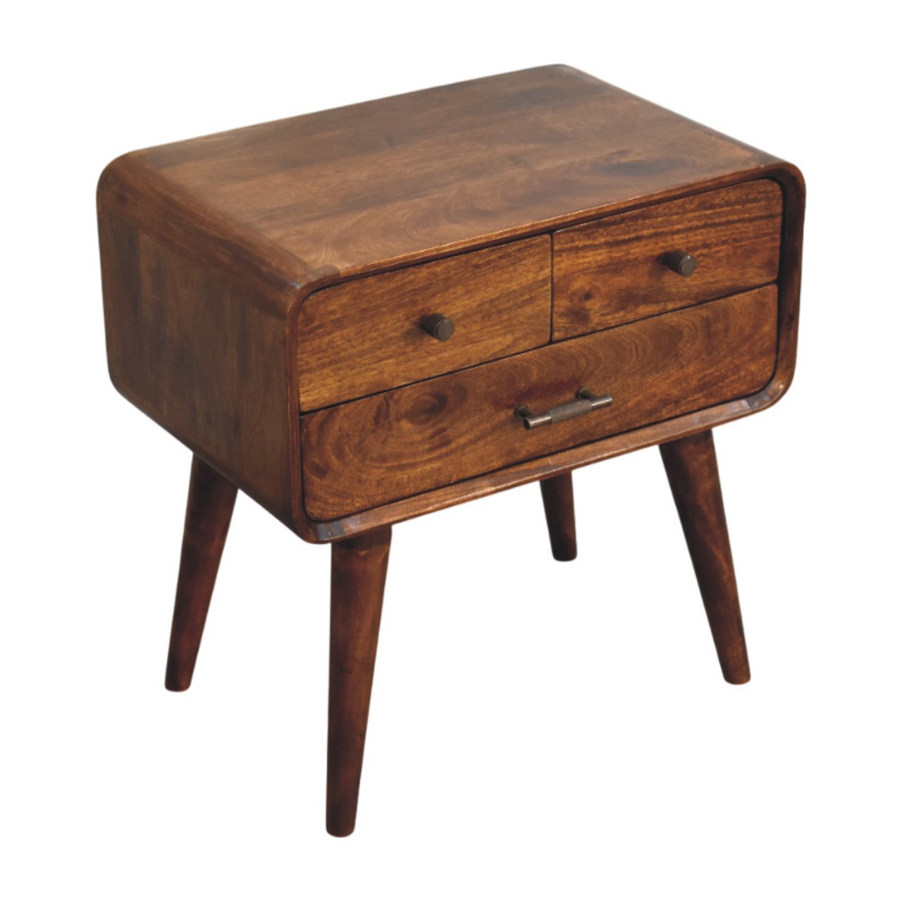 WillowStone Avora 3-Drawer Chestnut Nightstand