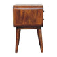 Avora 3-Drawer Nightstand - Chestnut Finish