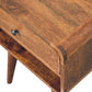 Avora Open-Slot Nightstand - Chestnut Finish