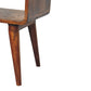 Avora Open-Slot Nightstand - Chestnut Finish