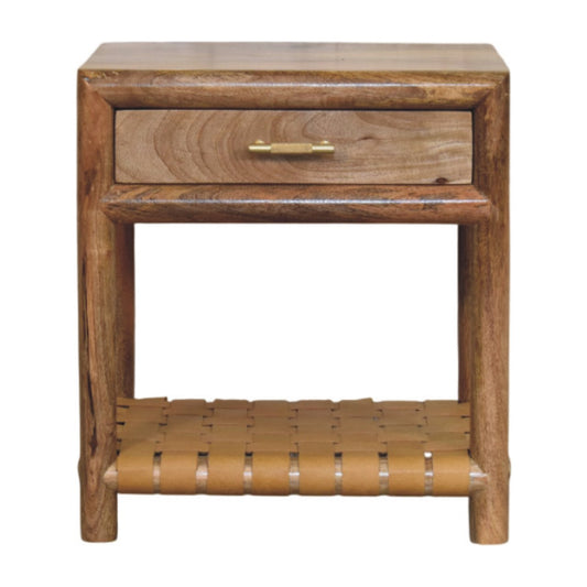 WillowStone Regency Woven Oak-ish Nightstand with Drawer