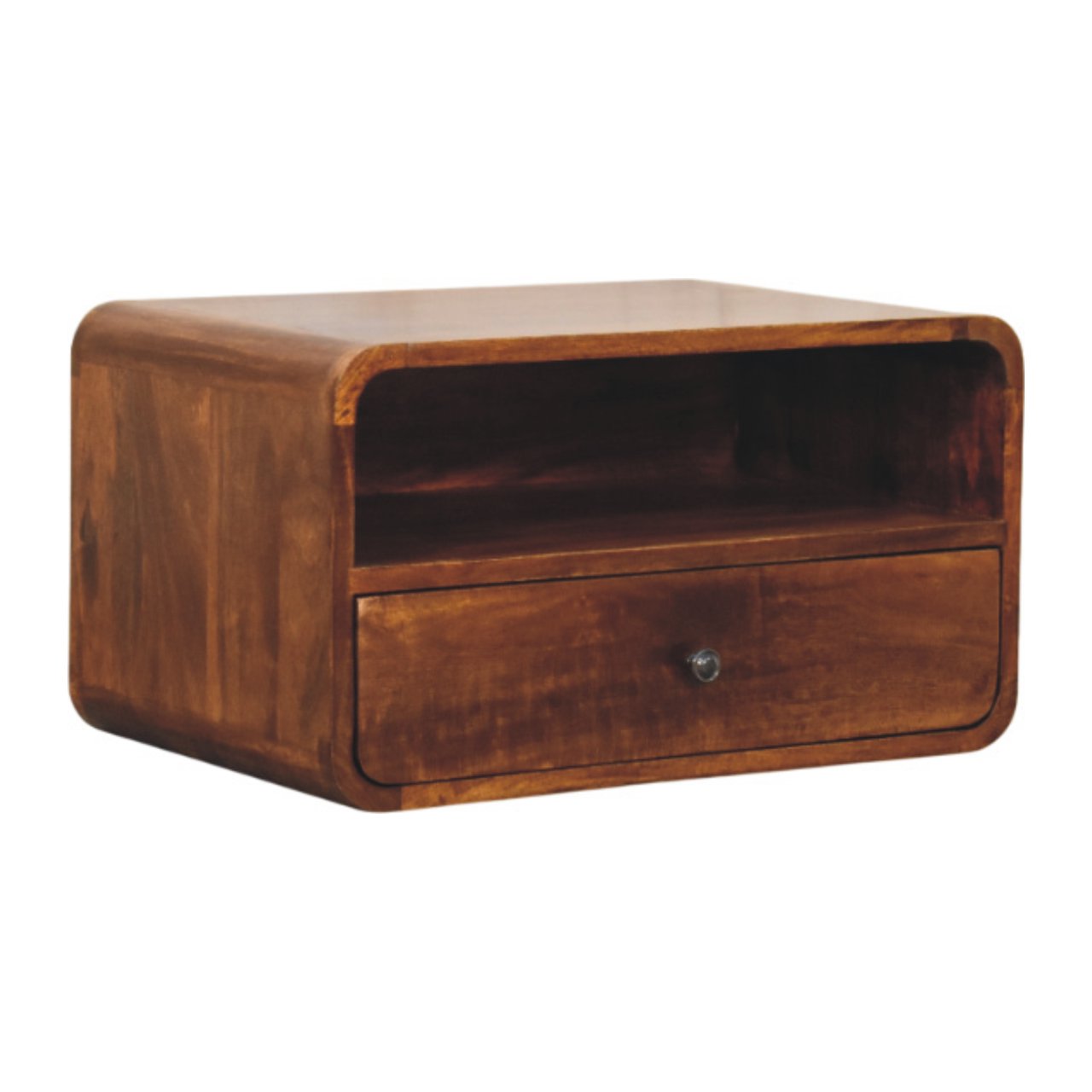WillowStone Avora Wall-Mounted Chestnut Nightstand