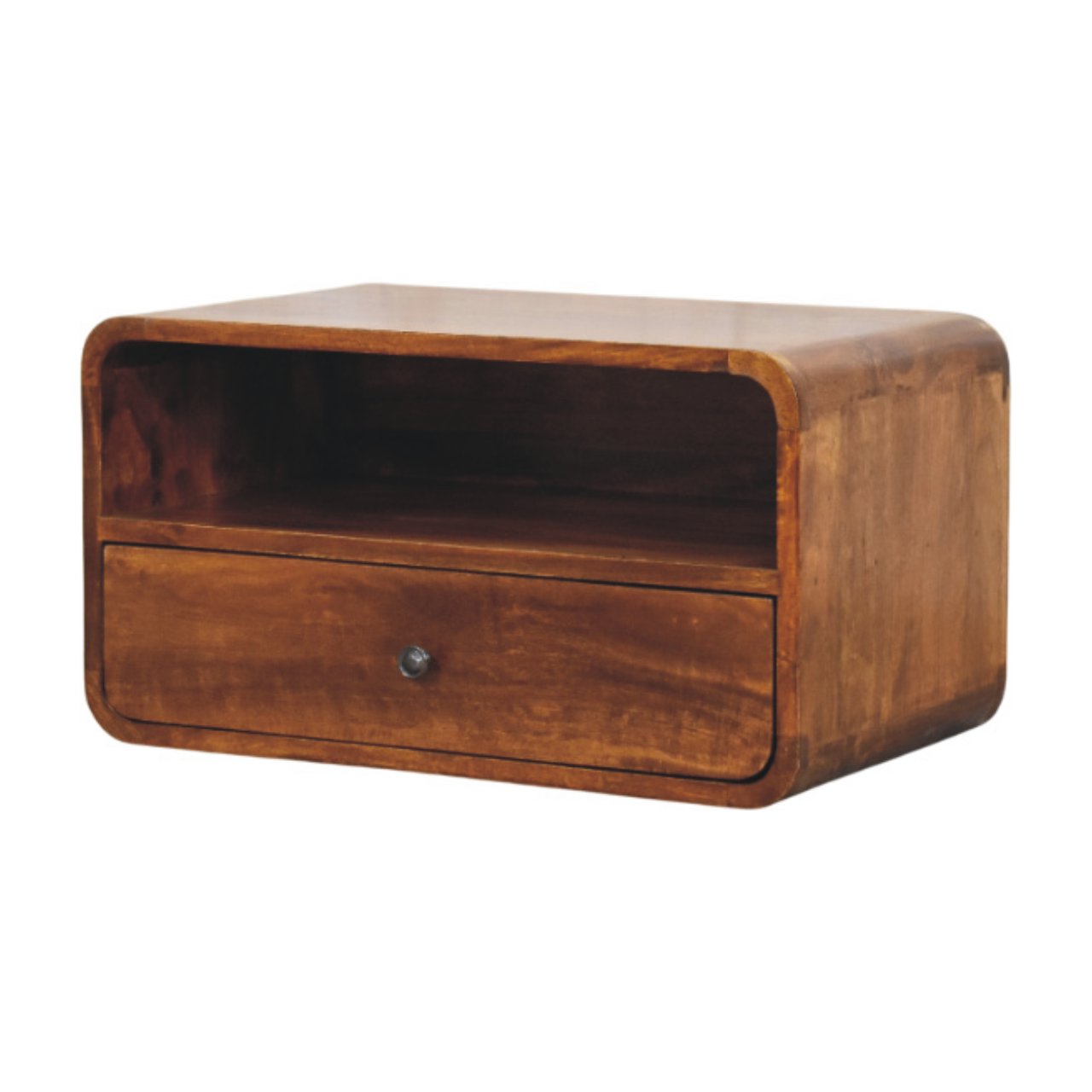 WillowStone Avora Wall-Mounted Chestnut Nightstand