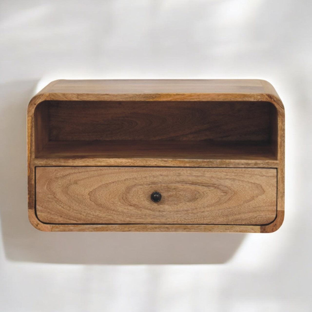 WillowStone Avora Wall-Mounted Oak-ish Nightstand