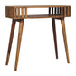 Slatted Console Table - Oak Finish
