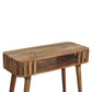 Slatted Console Table - Oak Finish