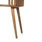 Slatted Console Table - Oak Finish