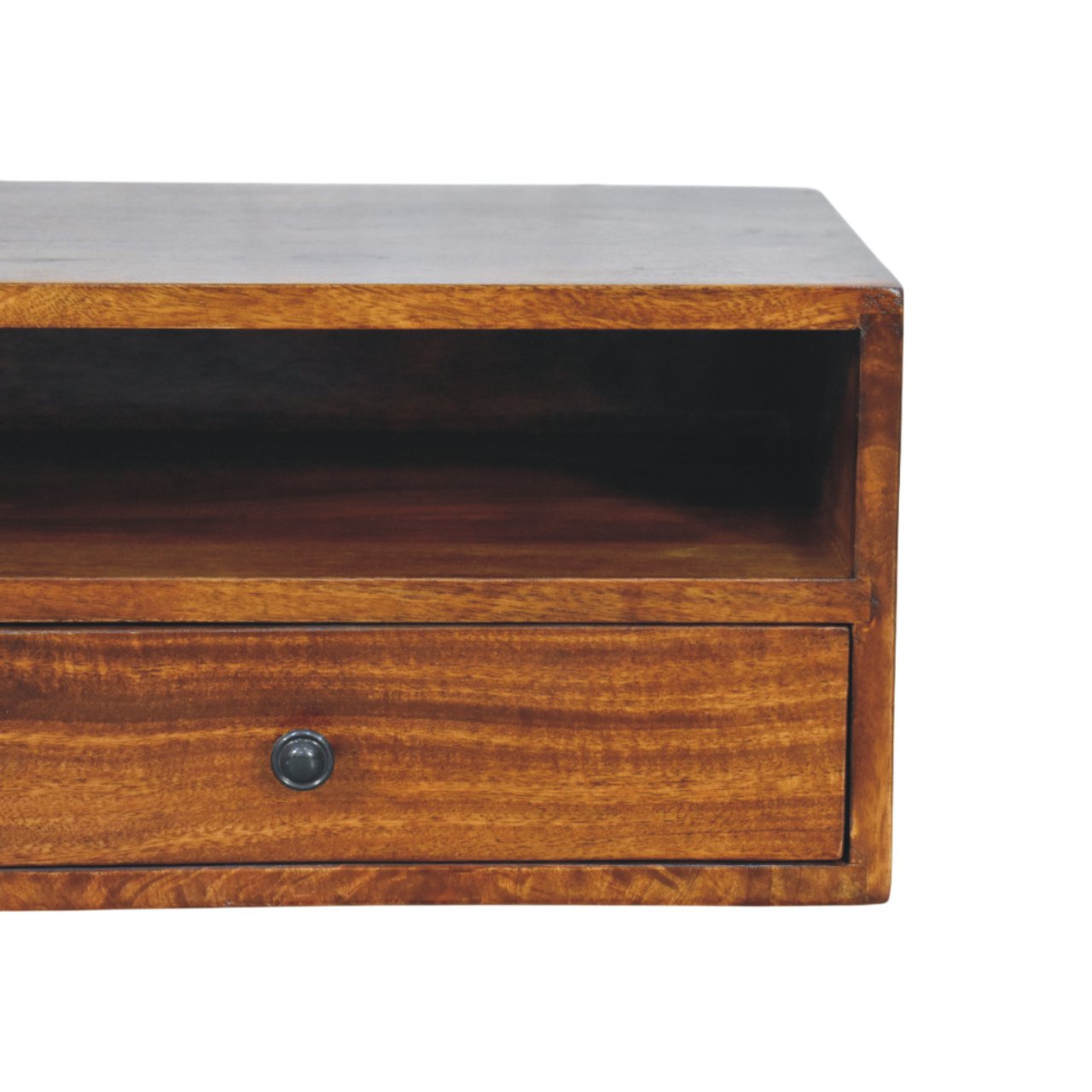 WillowStone Lunar 2 Drawer Chestnut Wall Mounted Media Unit